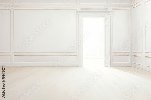 White Empty Room backgrounds flooring white.