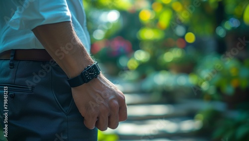 A business salesperson is promoting an anti-mosquito bracelet that uses ultrasonic frequencies to repel mosquitoes and flies! It is easy to use, inexpensive and effectively protects the skin, 