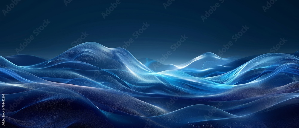 The image is a beautiful abstract of blue waves. It is very calming and peaceful. The image is a beautiful abstract of blue waves. It is very calming and peaceful.