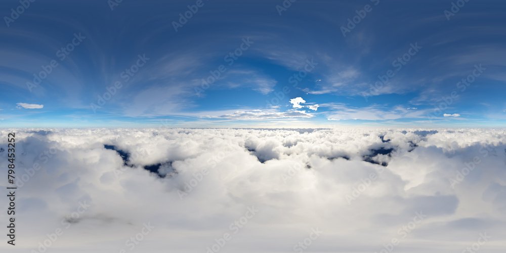 Fototapeta premium 360 View of colorful Cloudscape Background