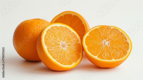 Fresh Oranges isolated on white background