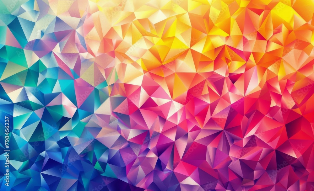 Abstract background with colorful low poly triangles Abstract background with colorful low poly triangles