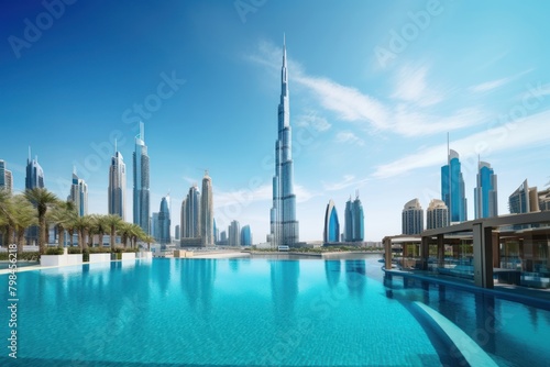 Burj Khalifa Dubai architecture cityscape outdoors photo
