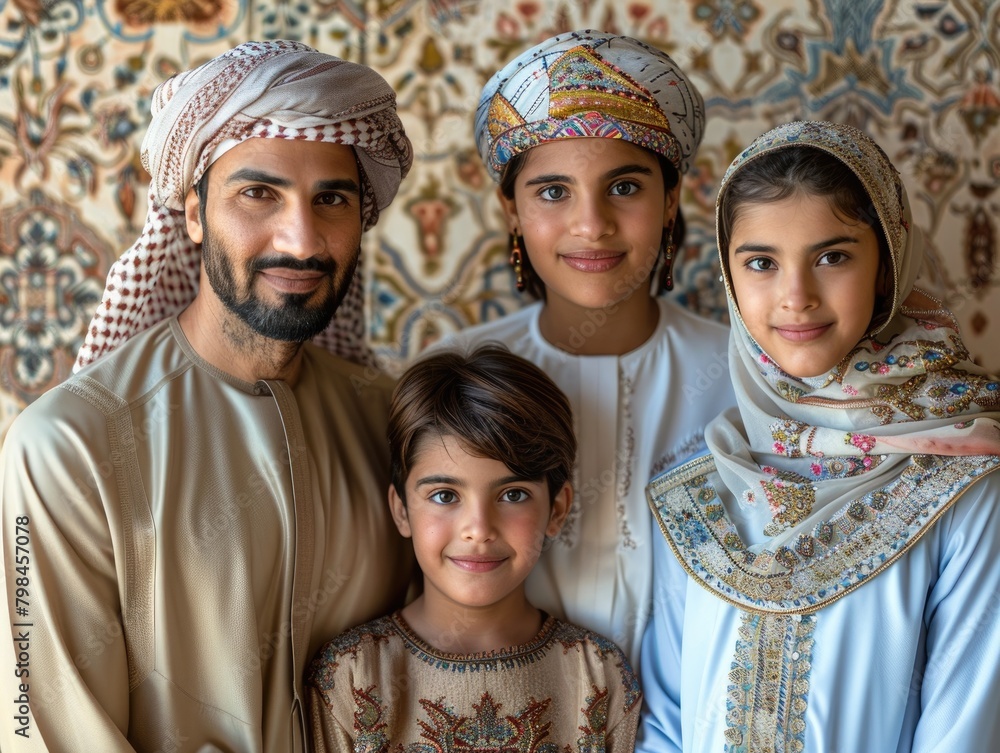 Islamic Family Group Photo