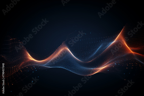 Abstract technology mesh digital line electronic network data innovation concept background.