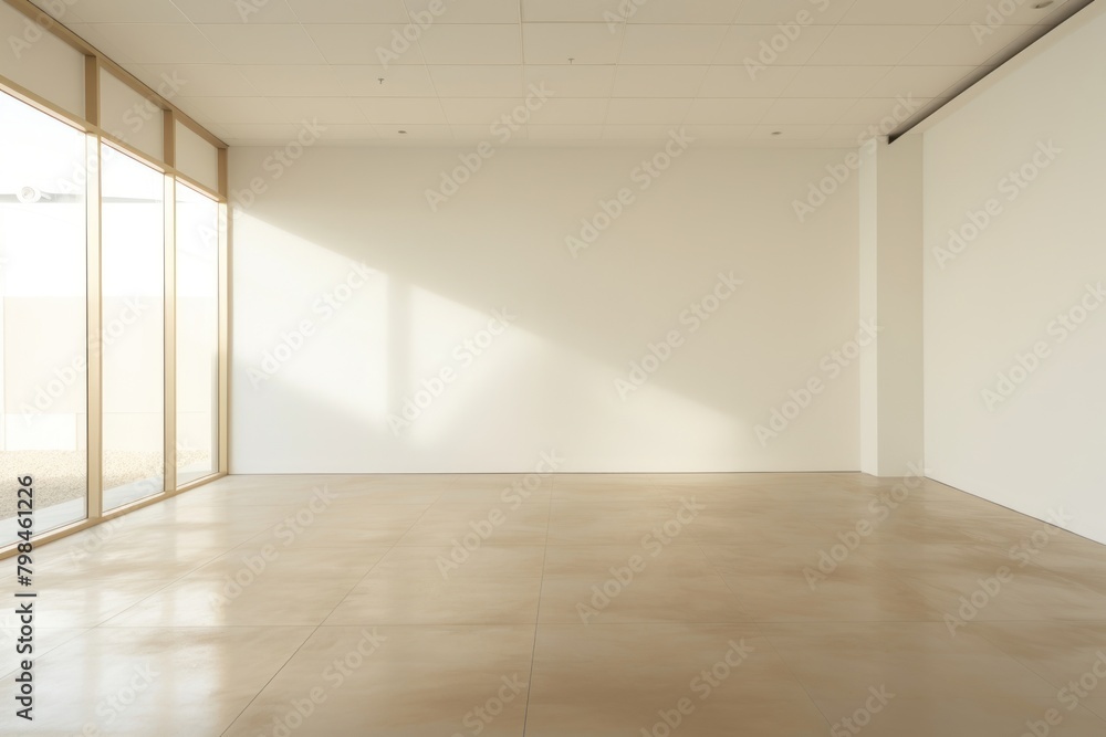 Fototapeta premium Outside office empty flooring architecture daylighting