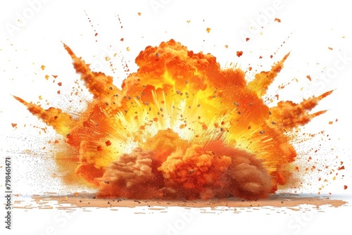 Explosion border illustration explosion bonfire flame photo