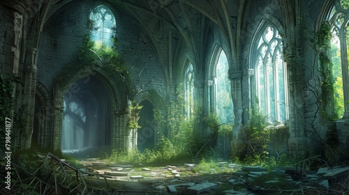 An abandoned castle once home to a powerful alchemist now stands in ruins as its secrets lay concealed within its crumbling walls. . .