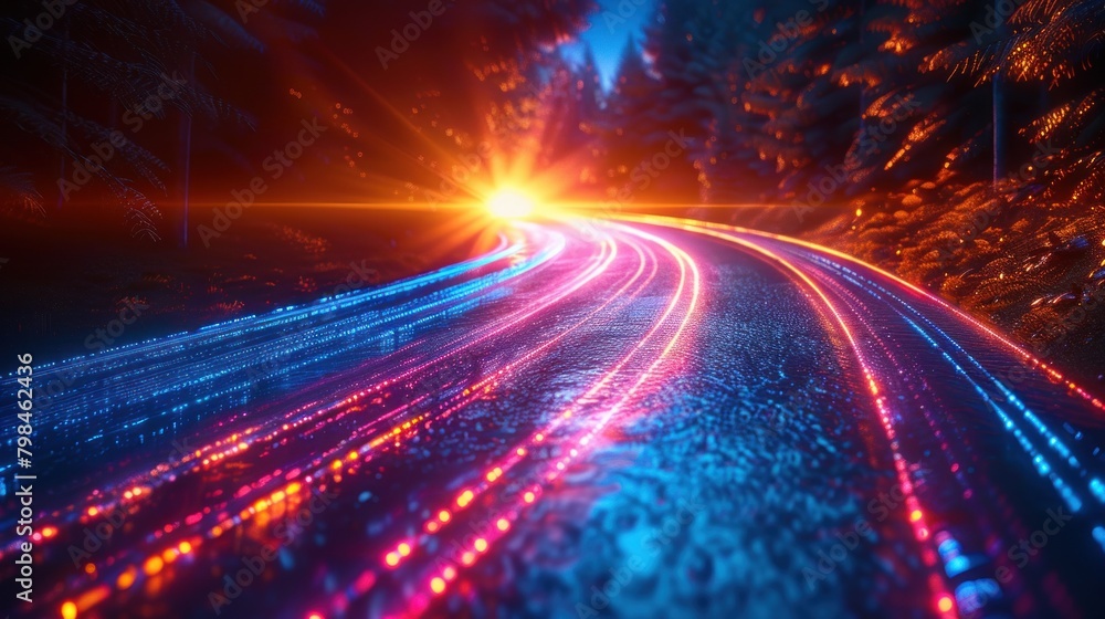 High speed technology concept light abstract background High speed technology concept light abstract background
