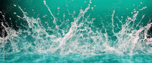 turquoise Abstract sea splash water background