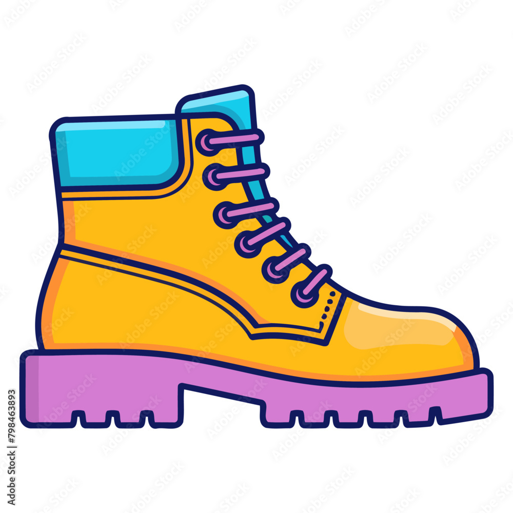 Vector icon of labor safety shoes, perfect for industrial and workplace ...