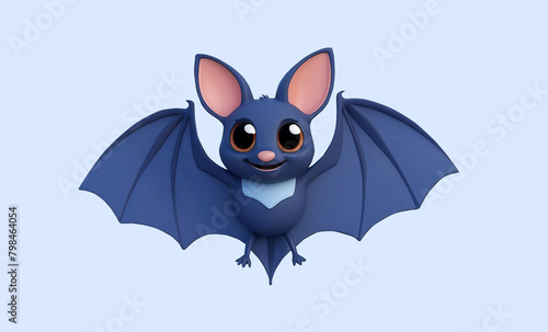 Bat Fly 3D Illustration