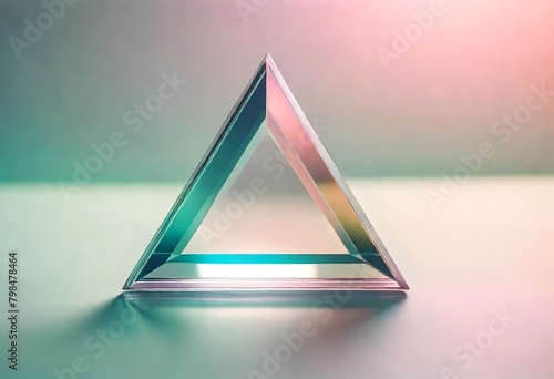 background with triangle, glass triangle, glass glow, color fusion, diffused colors 
