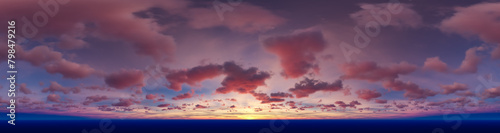 Colorful Cloudscape Background. 3d Rendering.