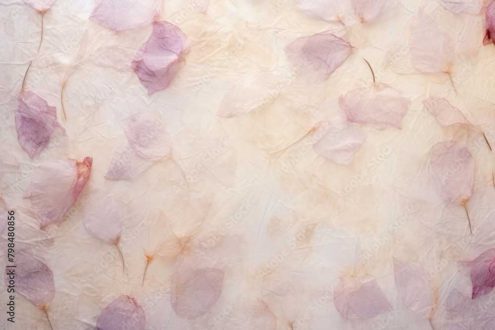 Fototapeta premium Beige mulberry paper petal backgrounds textured.