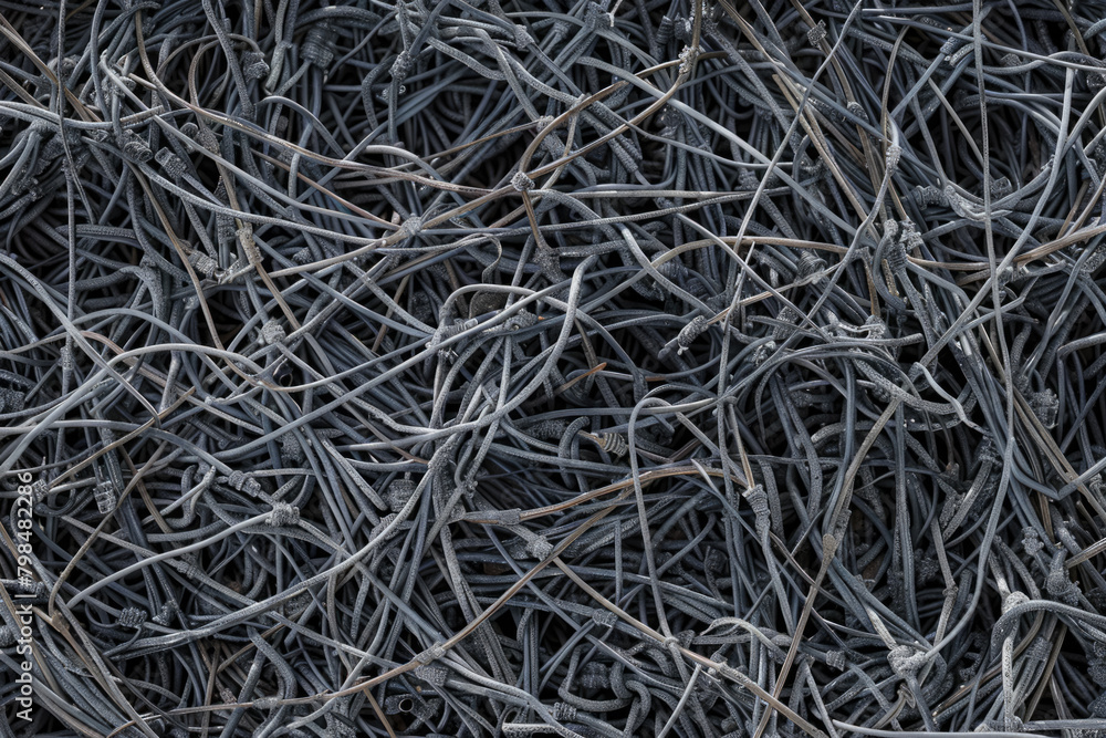 Texture Of A Bunch Of Gray Small Electronic Wires Mixed Together Created Using Artificial Intelligence Texture Of A Bunch Of Gray Small Electronic Wires Mixed Together Created Using Artificial Intelligence