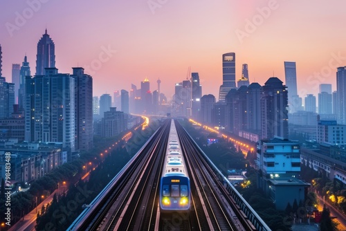 high-speed rail connecting major cities © Amni