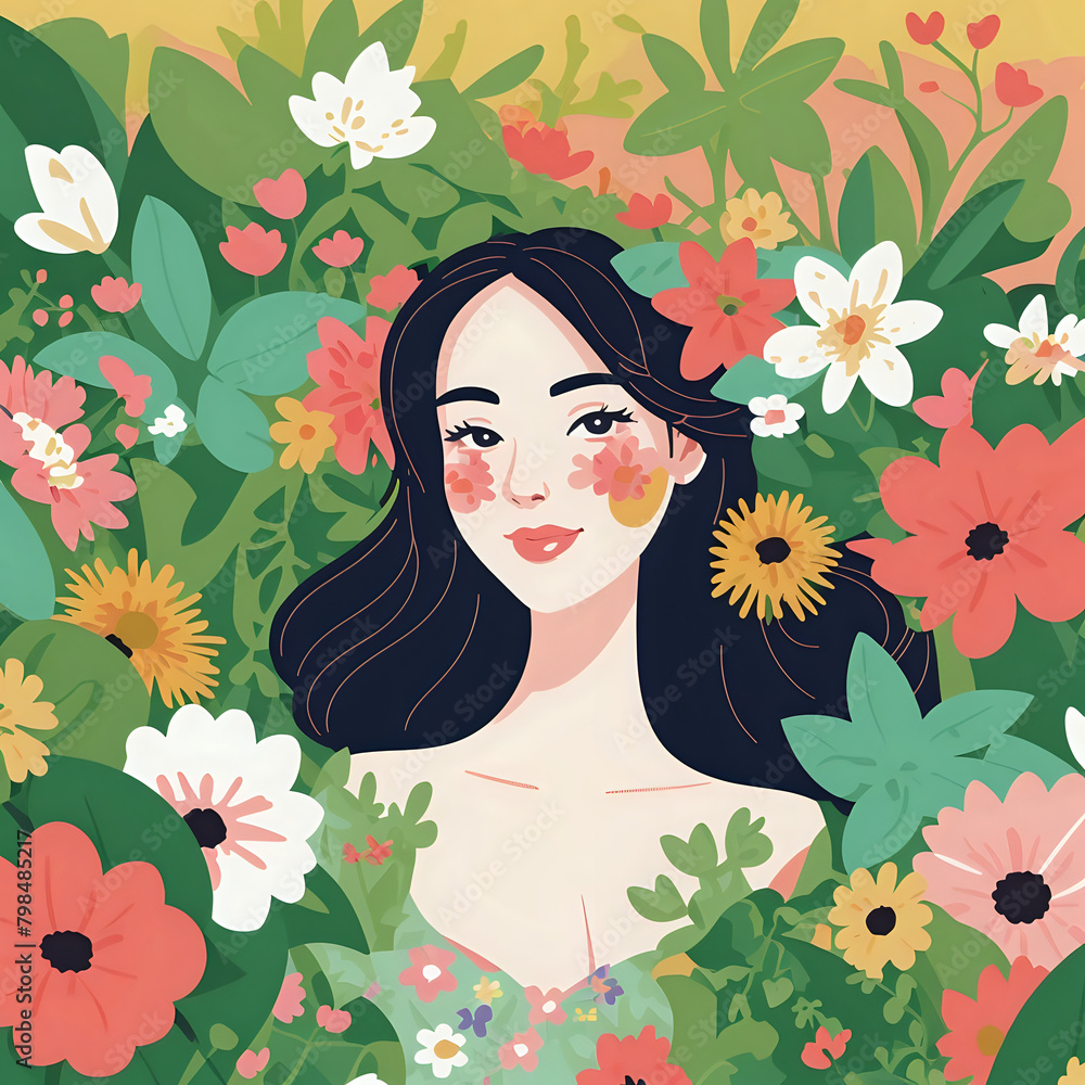 girl in the garden girl in the garden