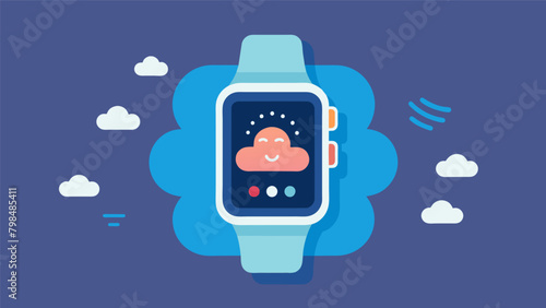 A smart watch that tracks stress levels and provides guided breathing exercises and calming sensory input to regulate the nervous system..