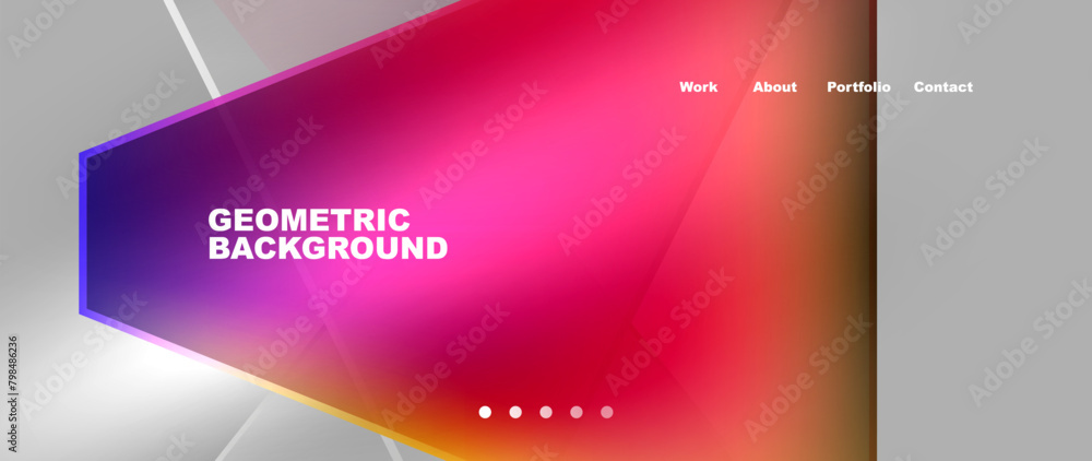 Gradient triangle geometric minimal wallpaper