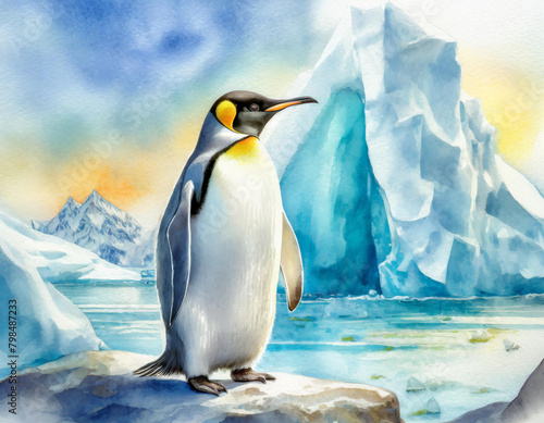 penguin illustration photo