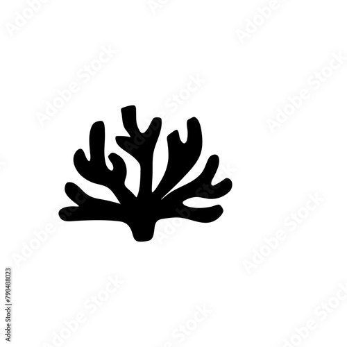 Sea creatures silhouette 