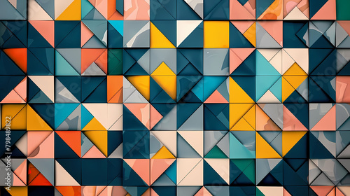 geometric pattern generator for a wall