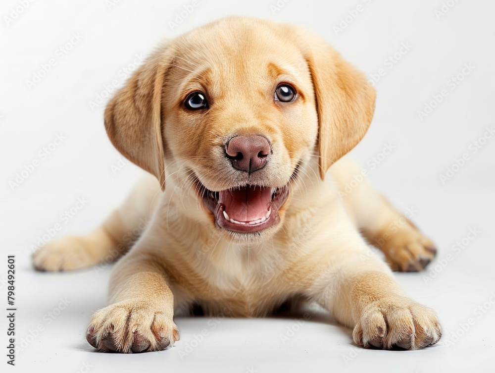 A small dog with a white background A small dog with a white background