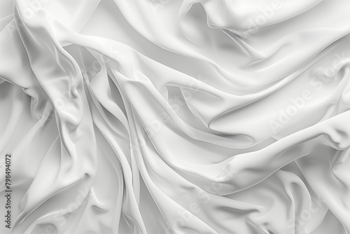 white fabric background, gradient © Patthamaporn