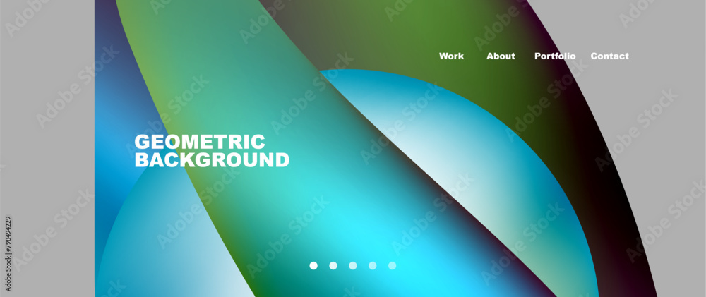 Bright multicolored geometric abstract shapes. Minimal trendy simplicity concept. Modern overlapping forms Bright multicolored geometric abstract shapes. Minimal trendy simplicity concept. Modern overlapping forms