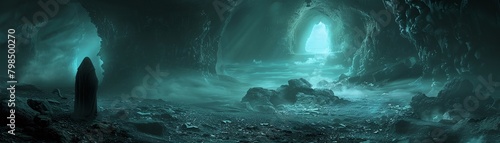 Spooky realm inhabited by haunted spirits