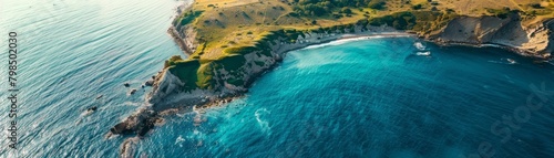 a bird's-eye perspective of the natural landmark