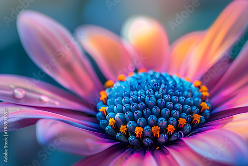 Close-up of a vibrant colored flower, perfect for use as a creative abstract background or for decoration.
