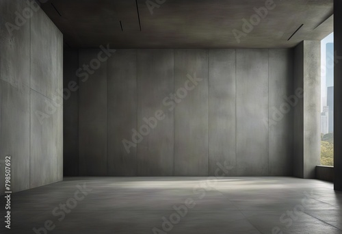 background textured experience wall visual concrete room interior 3d Empty immersive