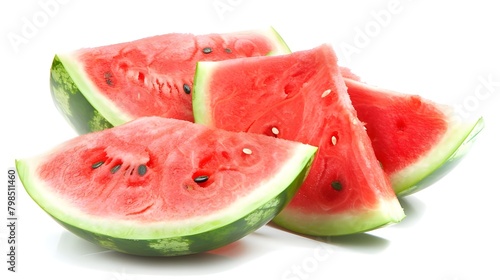 watermelon on a white background ai generated 