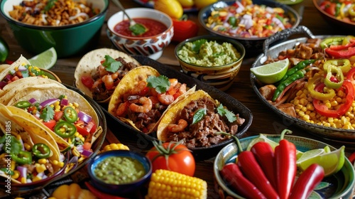 Indulge in a mouthwatering array of Mexican delights from flavorful burritos and zesty tacos to crispy tortilla chips creamy guacamole fresh pico de gallo sizzling beef fajitas sweet corn s