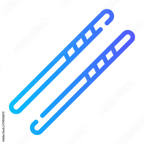 sticks gradient icon