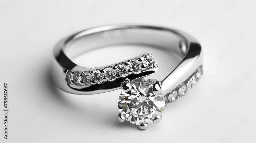 Ring Jewelry on a White Background Ring Jewelry on a White Background