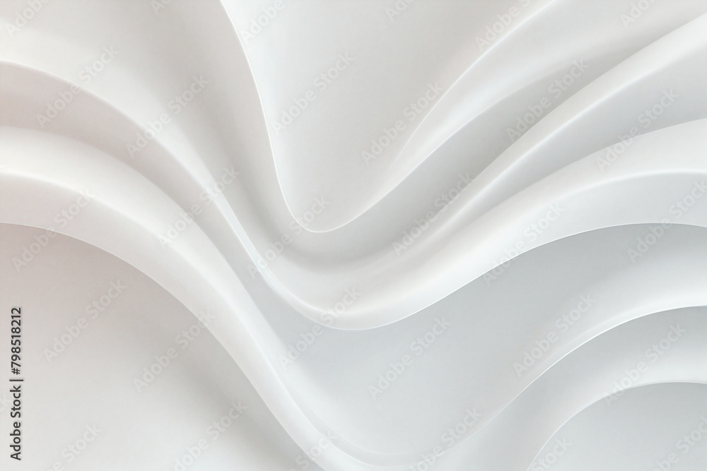 Smooth white waves background Smooth white waves background