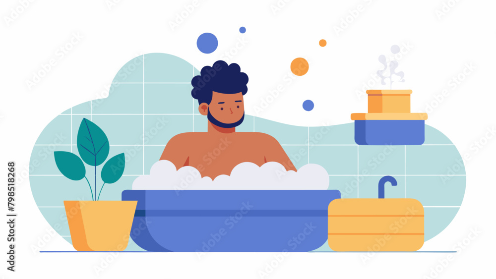 Obraz premium As the gentle steam rises and envelopes the body it helps to relax muscles and increase flow potentially aiding in sugar regulation for someone living.