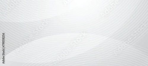 Technology banner design with white and grey lines. Abstract geometric vector background. Modern white gray abstract web banner background creative design