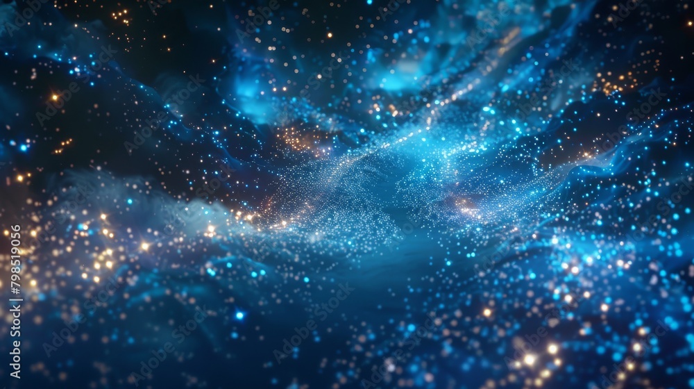 Obraz premium starry magic trail, 16:9