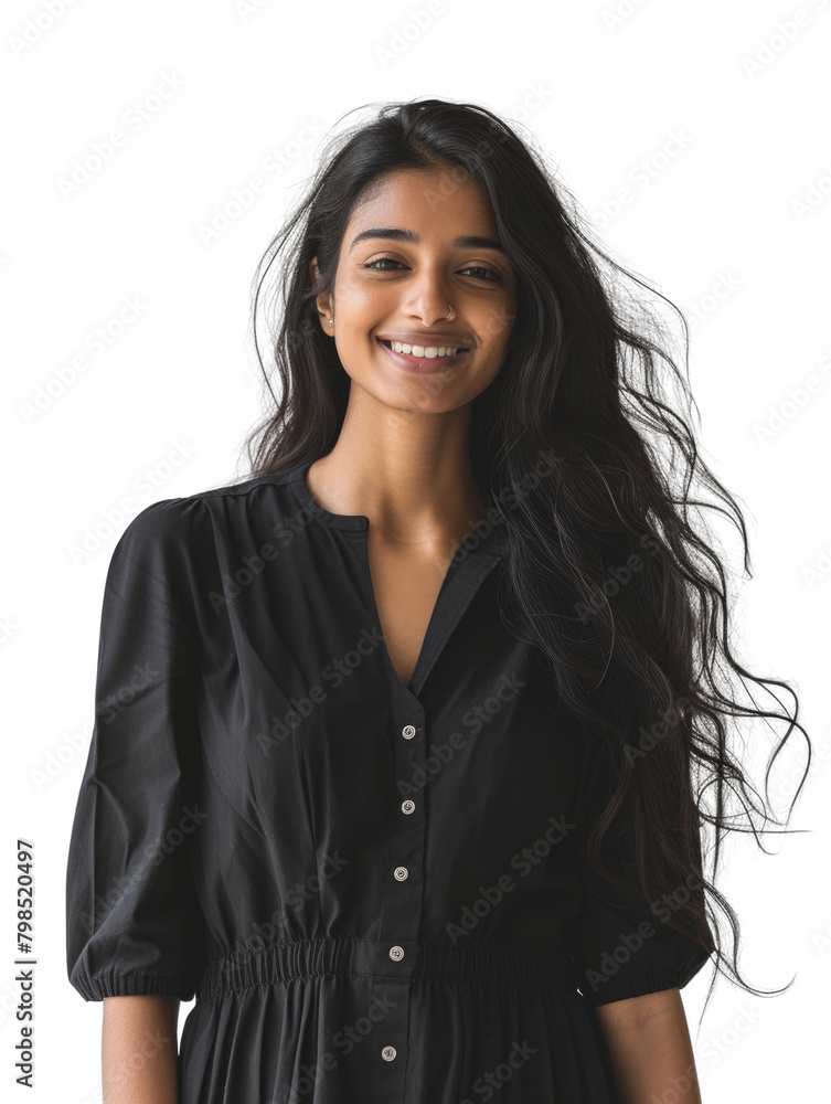 Causal style indian young lady woman transparent background Causal style indian young lady woman transparent background