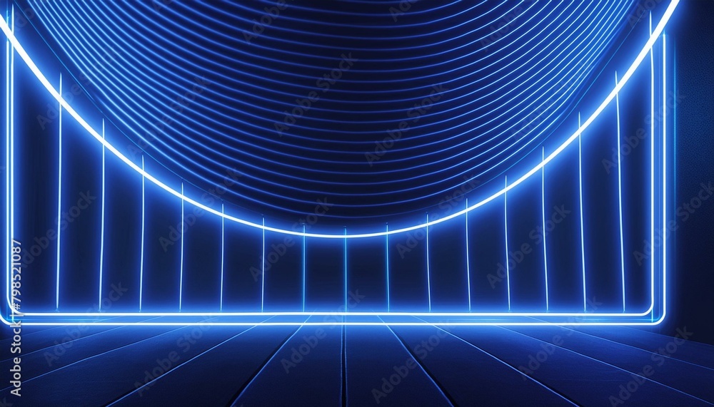 Futuristic Glow: Abstract Neon Background with Wavy Line Futuristic Glow: Abstract Neon Background with Wavy Line