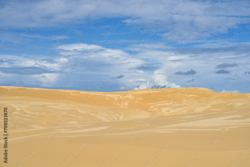 Naklejka premium walk across the dunes to Tin City