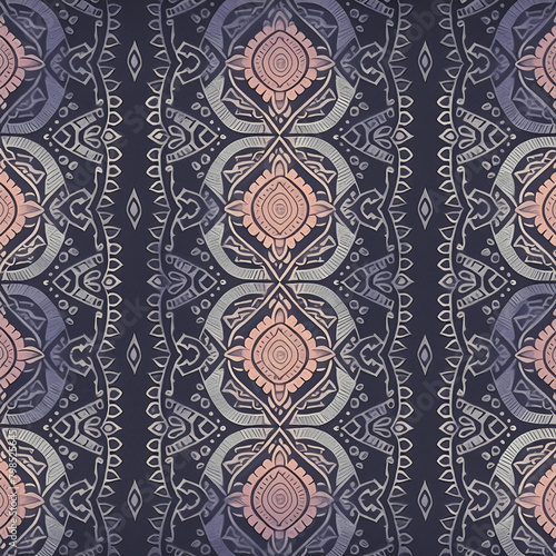 Wallpaper Mural traditional thai style fabric Torontodigital.ca