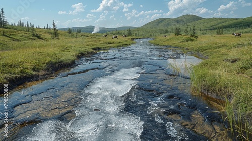 Thawing Permafrost in Siberia: Capturing the Stark Beauty of the Melting Tundra