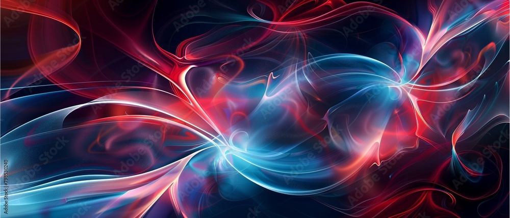 Obraz premium Abstract background with lines, light, energy, art, design, wallpaper, illustration, waves, patterns, fire, motion, black, backdrop, colors, blue, space, texture, futuristic, plasma, swirling, shapes,