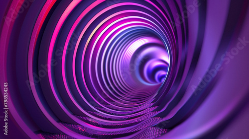 Spirals, geometry, striking violet lines. © Zeeshu 