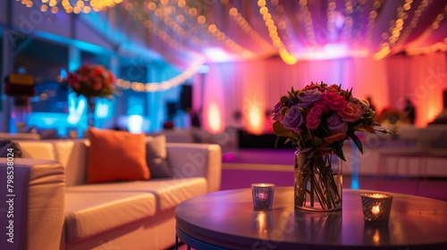 professional decoration of vip party location